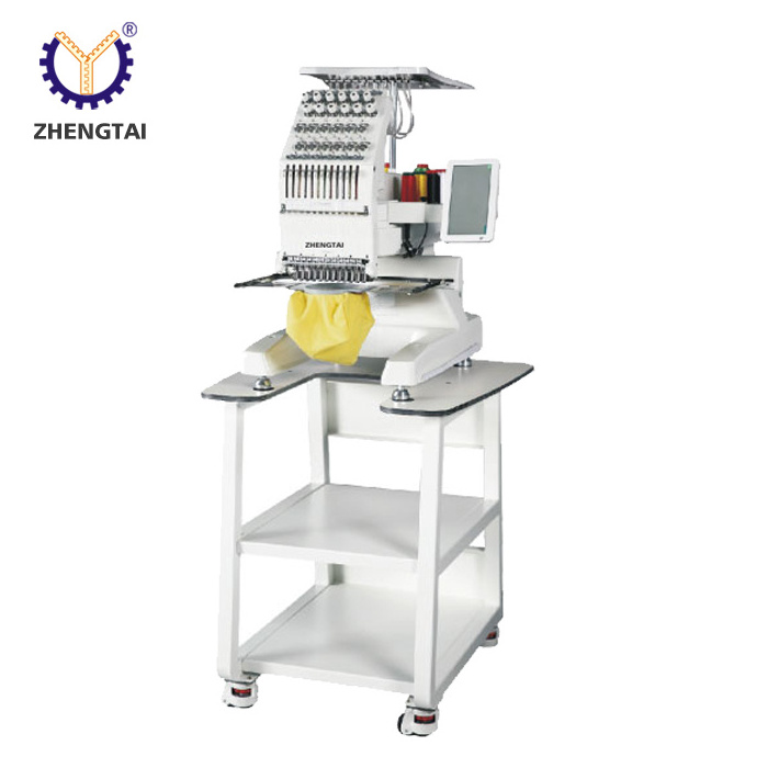 Zhengtai High quality single head 3D Industrial Sewing embroidery machines making computerized for Garment