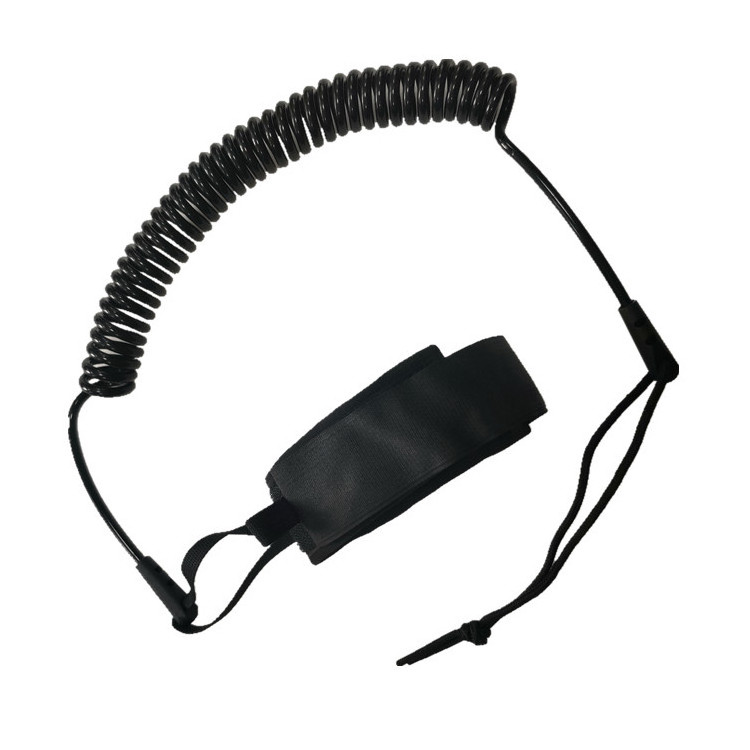 TPU Coiled Paddle Leash For Kayak Paddle