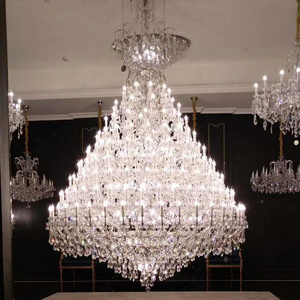 Extra Large Crystal Chandelier Maria theresa Lamp Luxury Hotel Lighting Fixture