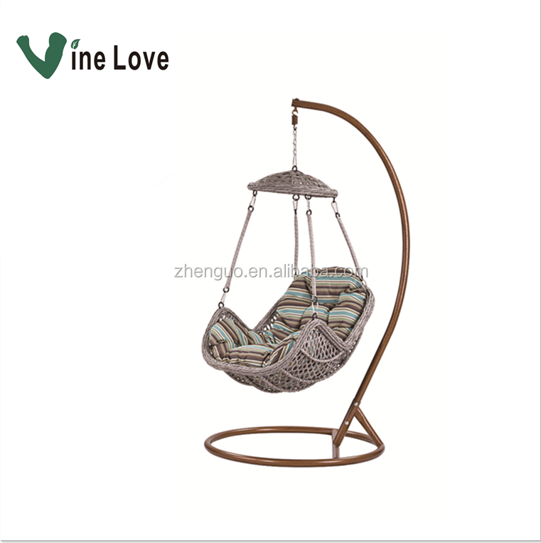 Hot Sale High Quality  Garden Waterproof Rattan Hanging Egg Chair Outdoor Furniture