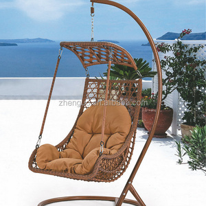 Hot Sale High Quality  Garden Waterproof Rattan Hanging Egg Chair Outdoor Furniture