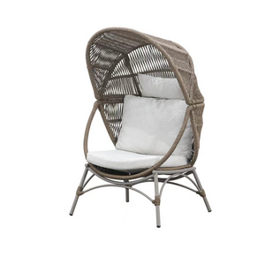 2024 Wholesale New Design PE Rattan Cocoon Chair  Durable and Waterproof Material Outdoor Furniture