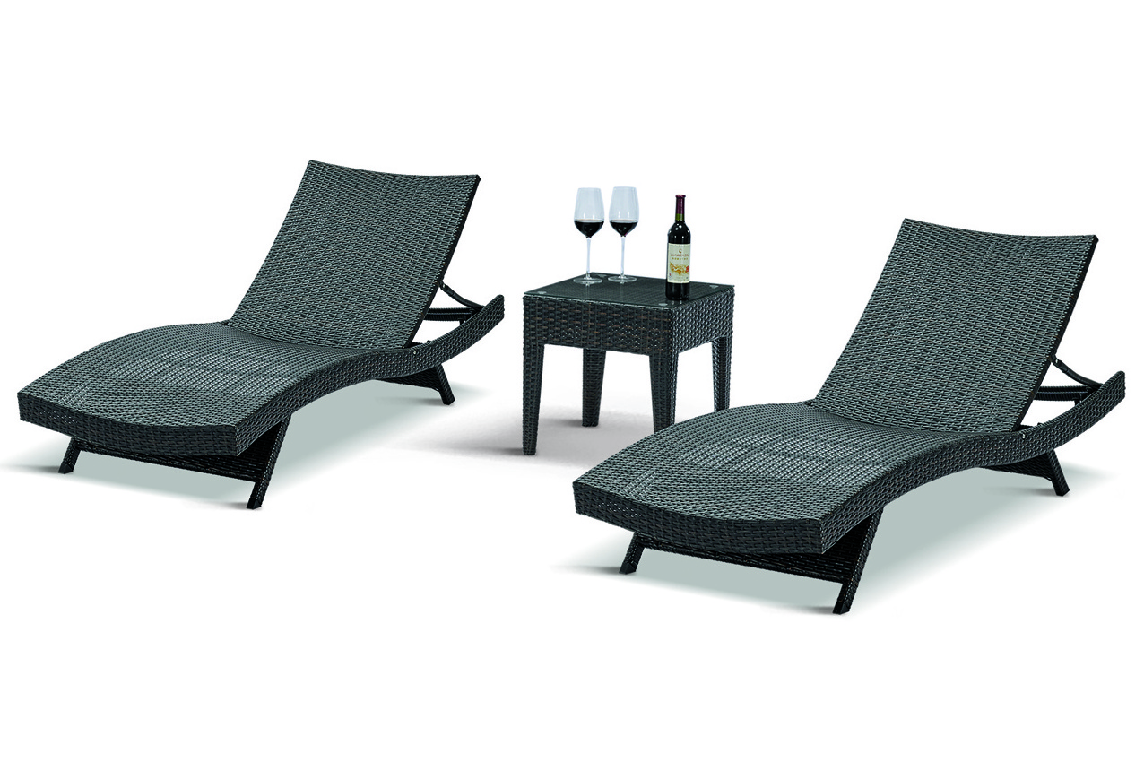 Newest Leisure Modern design Cheap  Outdoor Furniture Garden pool sunbed Comfortable  Patio Rattan wicker lounge Chair