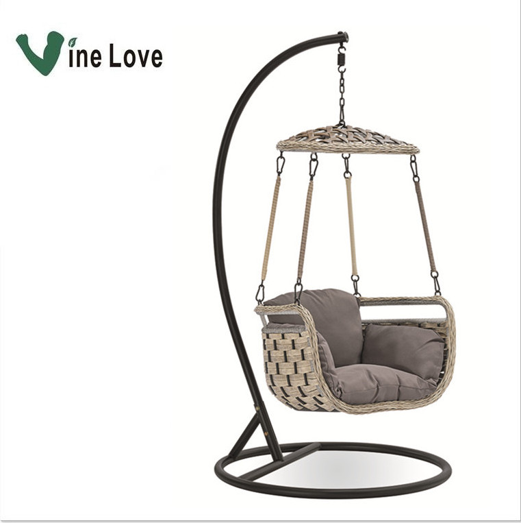 Antique garden rattan patio swing