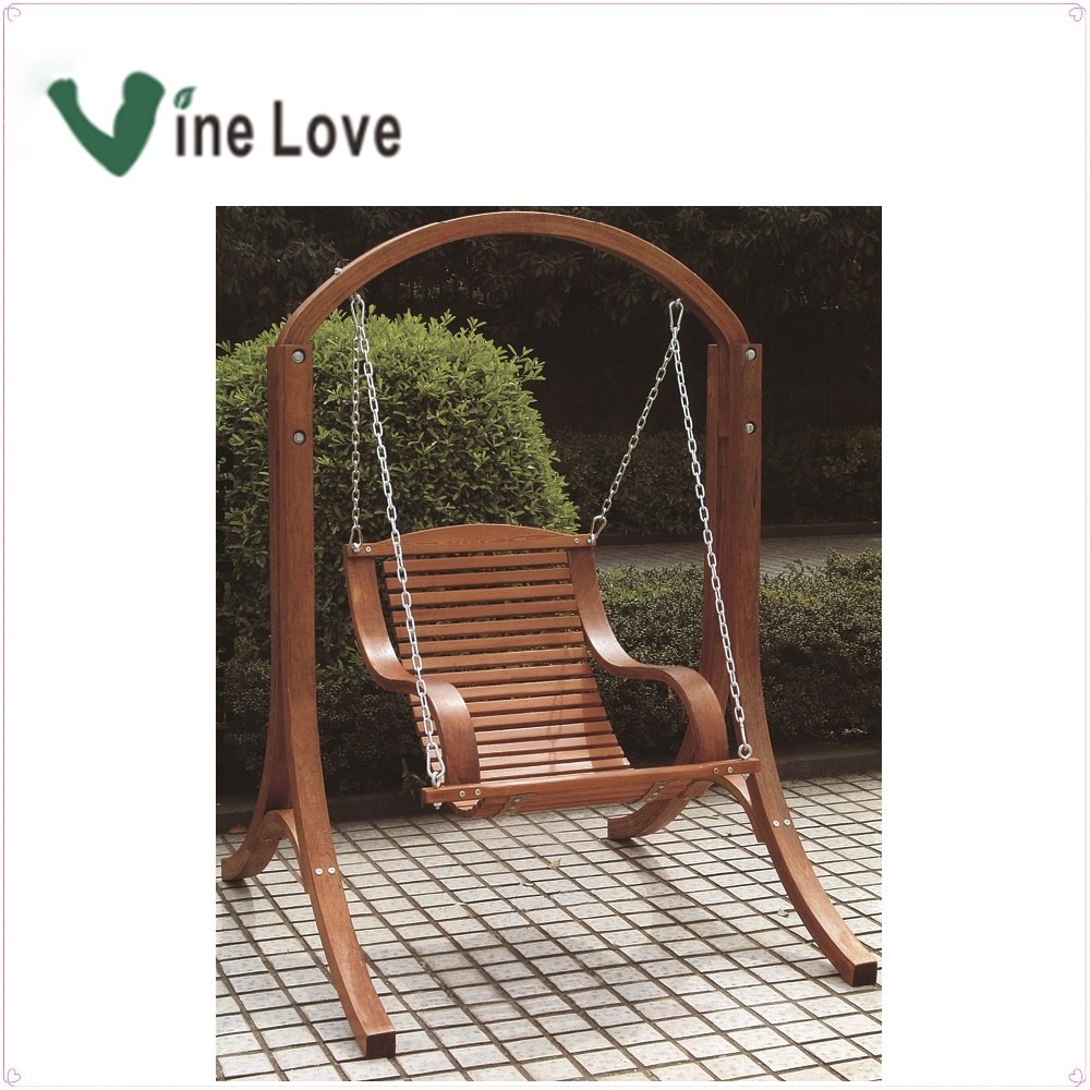 Outdoor garden wooden swings for adults