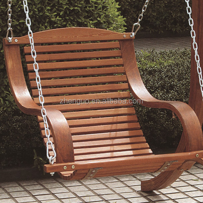 Outdoor garden wooden swings for adults