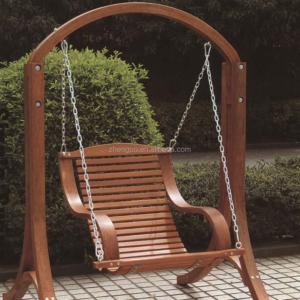 Outdoor garden wooden swings for adults