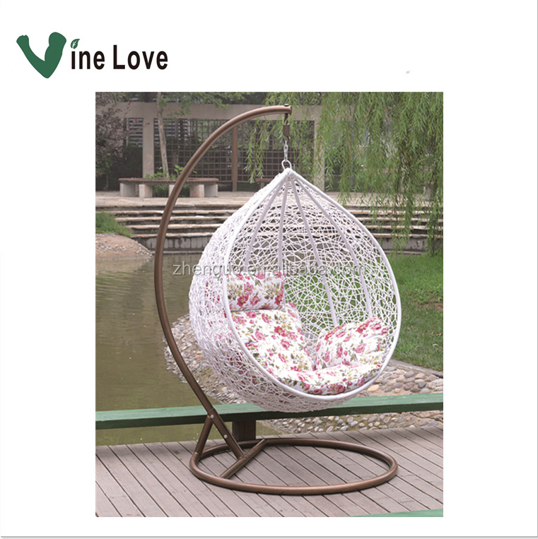 High quality Patio Rattan Garden Wicker Outdoor Furniture Outdoor Hammock Egg Hanging Swing Chair