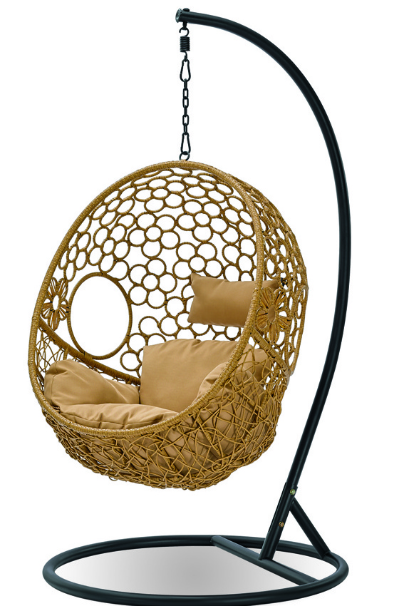 Vine Love Swing Cheap Outdoor  Hanging Egg Chair Garden Rattan Chair Hot Sale Outdoor Indoor Furniture