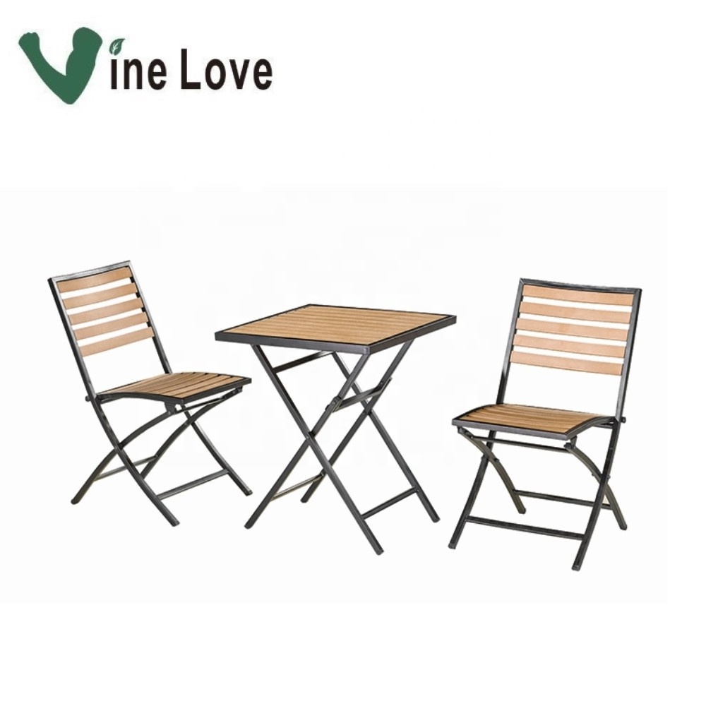 new modern design high quality outdoor balcony table chair set foldable chair table