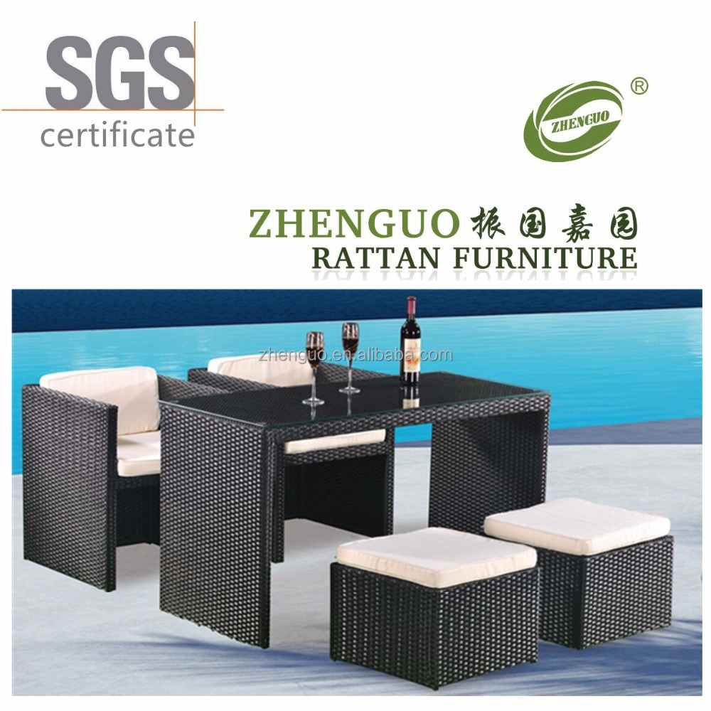 Space saving luxury outdoor bar garden furniture rattan furniture