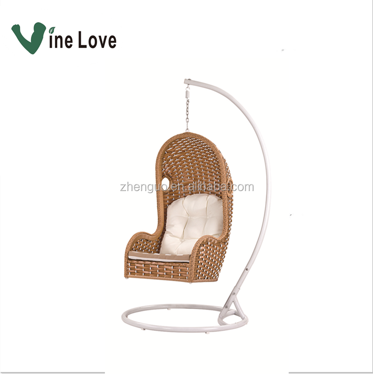 Hot Sale High Quality  Garden Waterproof Rattan Hanging Egg Chair Outdoor Furniture