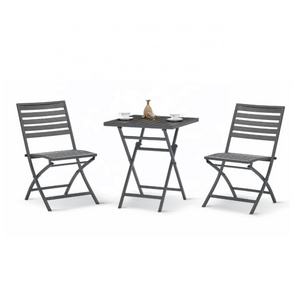 new modern design high quality outdoor balcony table chair set foldable chair table