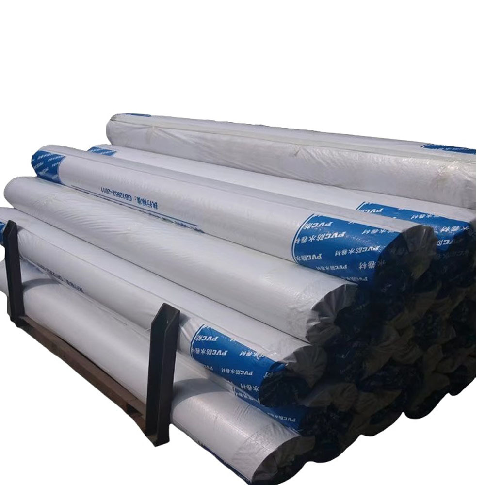 Concrete Roof PVC Waterproof Membrane Flat Roof PVC Waterproofing Building Material Materials Reinforced PVC Membrane