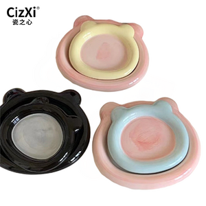 Wholesale Korean Ins Hand-painted Chubby Tray Breakfast Jewelry Tray Milk Fufu Storage Dish Dessert Cake Fruit Plate