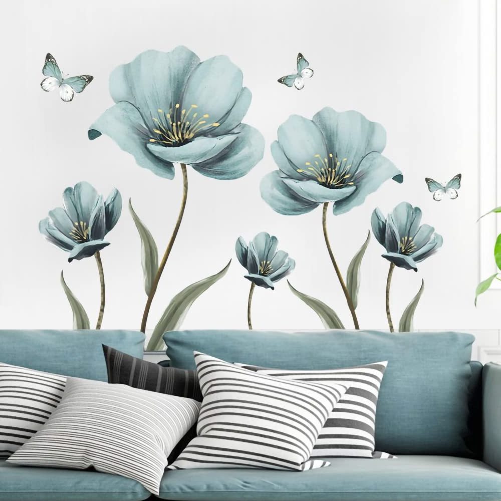 China Wholesale 3D Flower Wallpaper Waterproof Decals Oil Proof Kitchen Decoration Wall Sticker