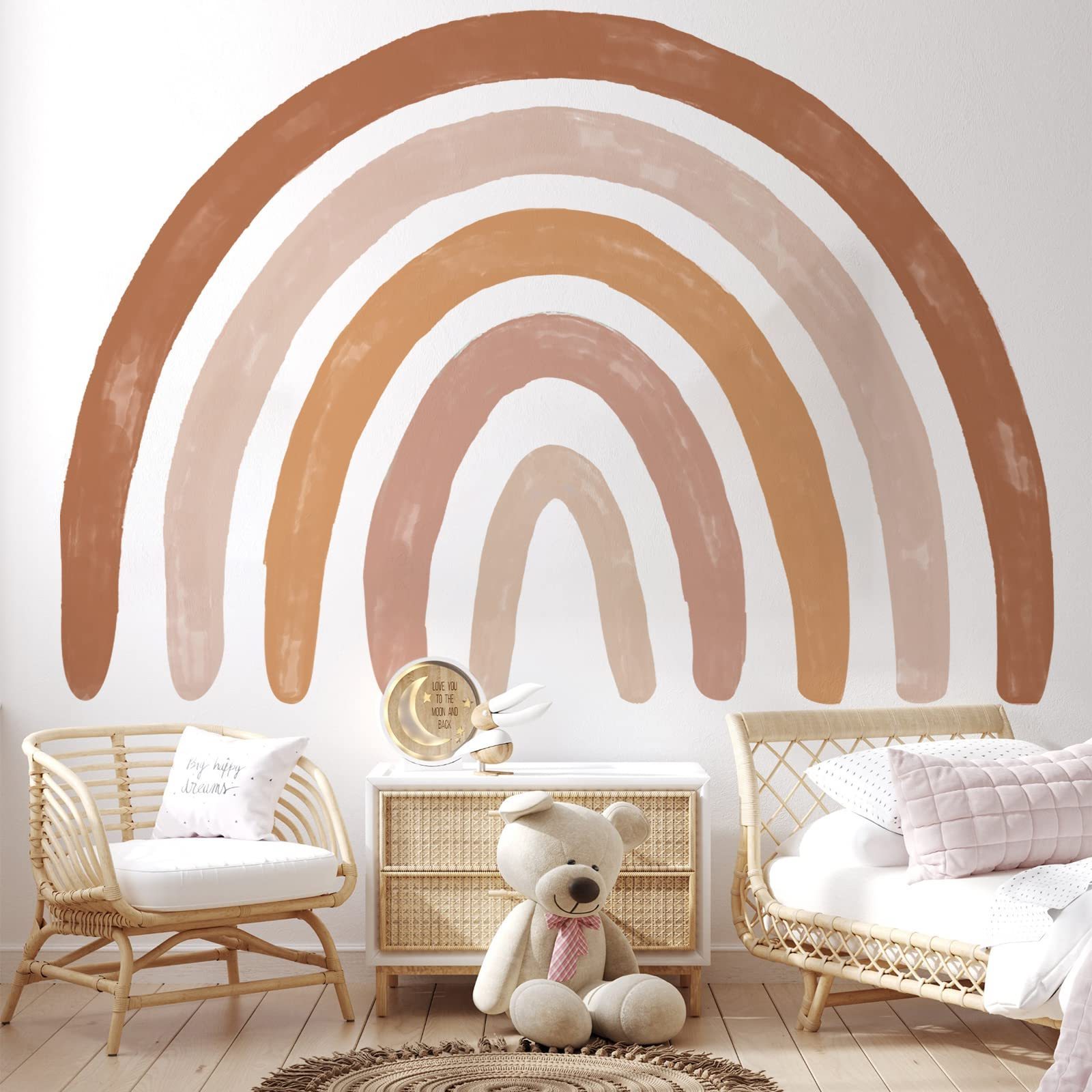 Rainbow Home Decoration Wall Decal for Kids Bedroom Decoration Waterproof Vinyl Wall Decor Sticker