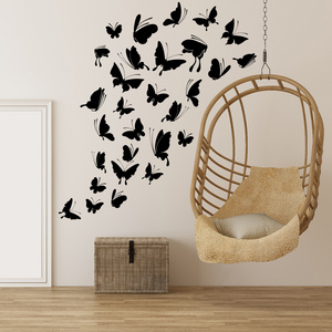 Home DIY Adhesive Vinyl Wall Sticker 3D Butterfly Decoration Wall Decal For Living Room Kid Nursery