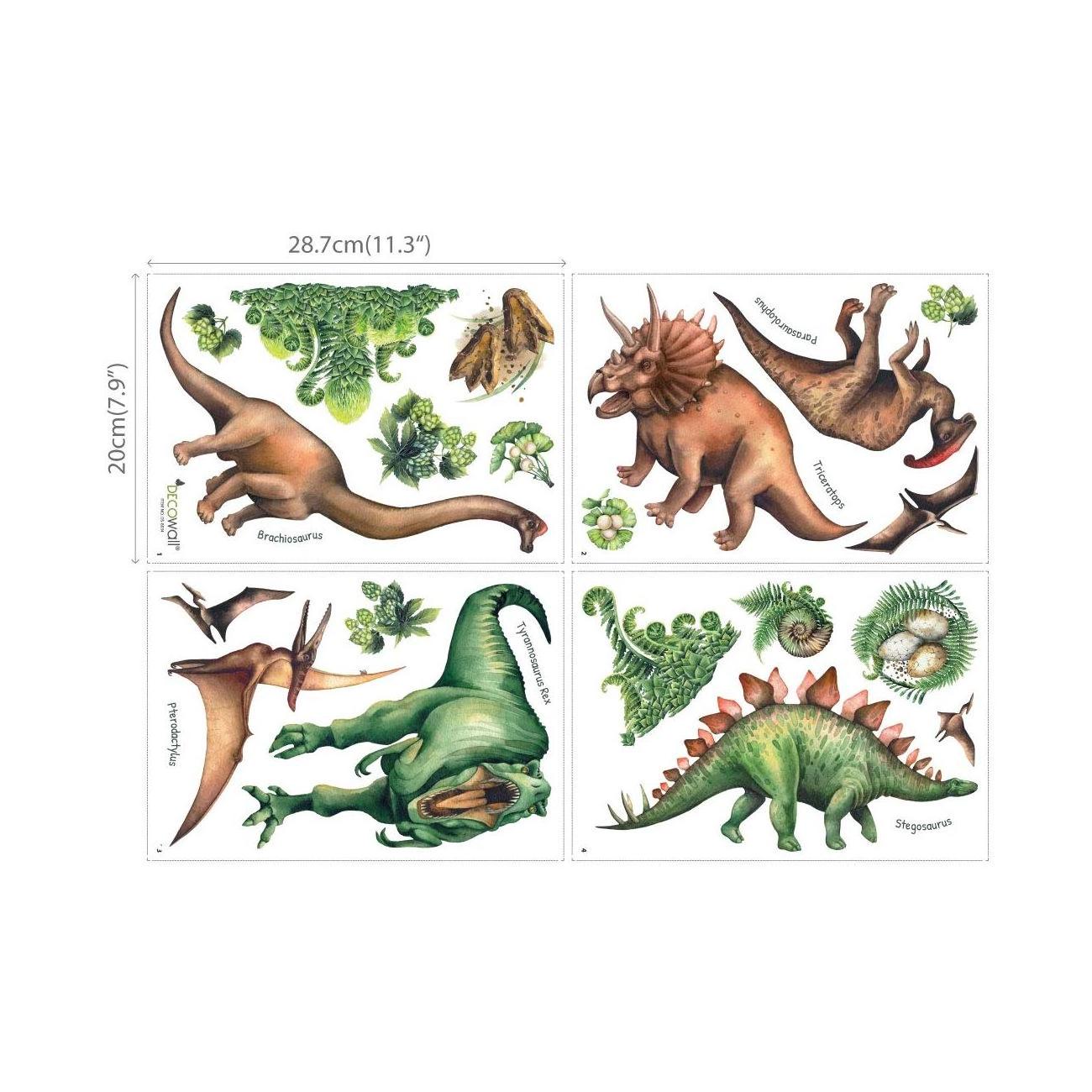 Removable Cartoon Jungle Animals Kids Wall Decoration Stickers Wall Decals