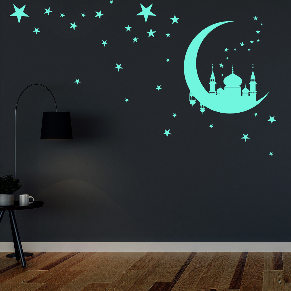 3D Stars Glow In Dark Wall Stickers For Kids Baby Rooms Bedroom Ceiling Home Decor Fluorescent Star wall sticker decoration