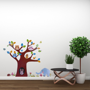 Custom Wall Decal Monkey Lion Koala Tiger Wall Stickers Baby Nursery Kids Room Living Room Home Decor