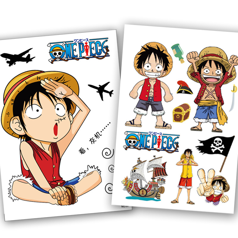 Wholesale Crayon Shin-chan / Luffy Cartoon Sticker Luggage Computer Skin Waterproof Vinyl Sticker