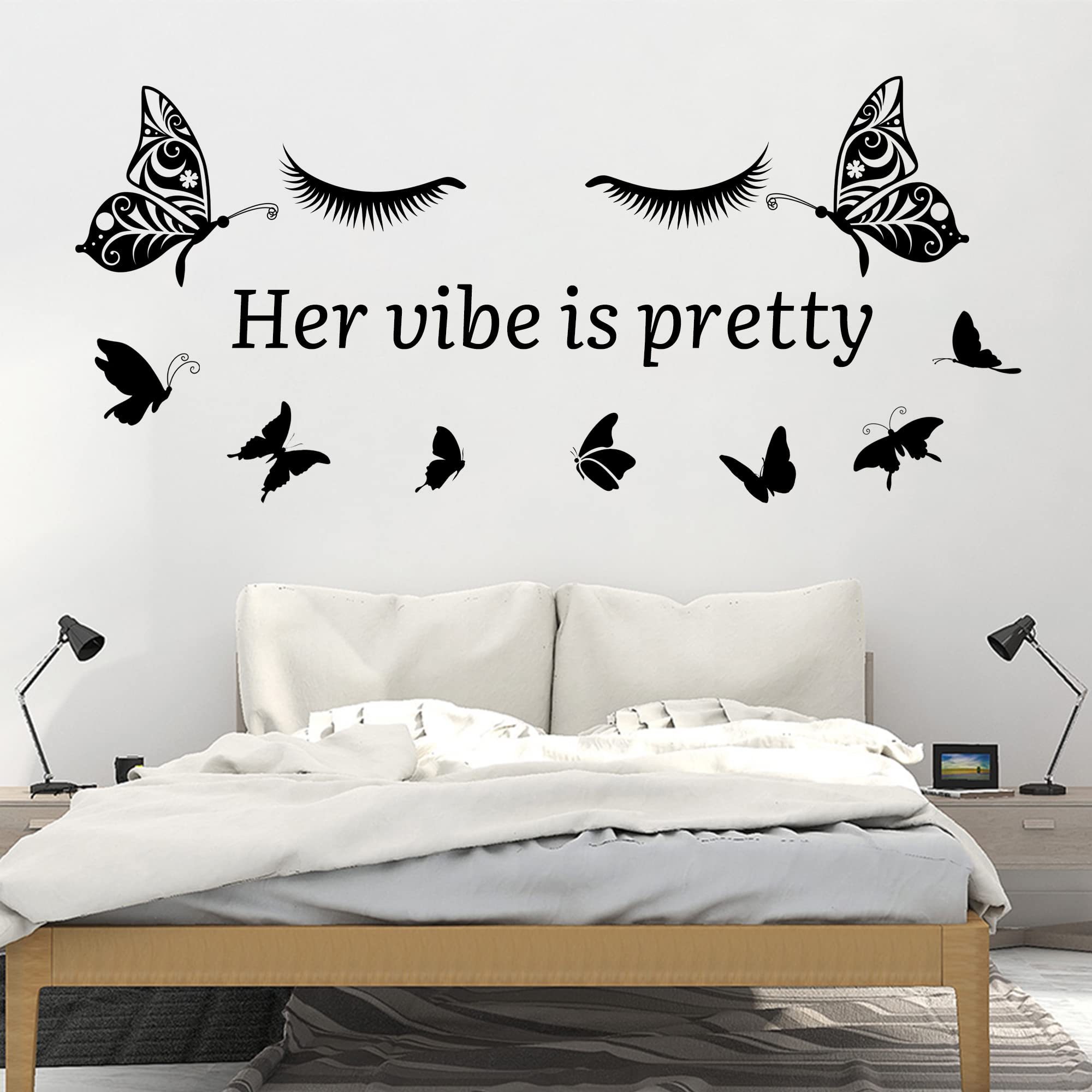 Motivational Sayings for Wall Art Decor Stickers Positive Words Letters Wall Decals for Women Girls Bedroom Living Room Home