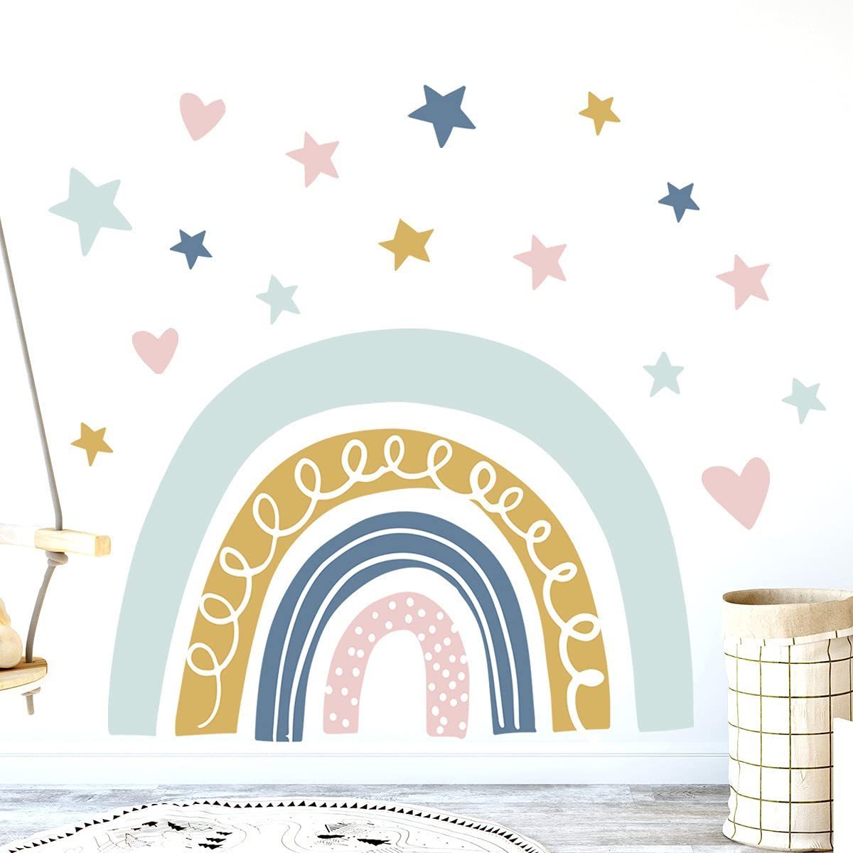 Removable Kids Baby Room DIY wall stickers for bed Decal Art Wall Mural for Living Room Background Decoration