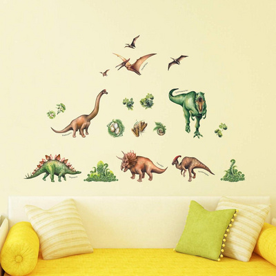 Removable Cartoon Jungle Animals Kids Wall Decoration Stickers Wall Decals