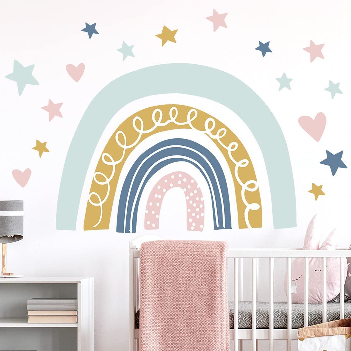 Removable Kids Baby Room DIY wall stickers for bed Decal Art Wall Mural for Living Room Background Decoration