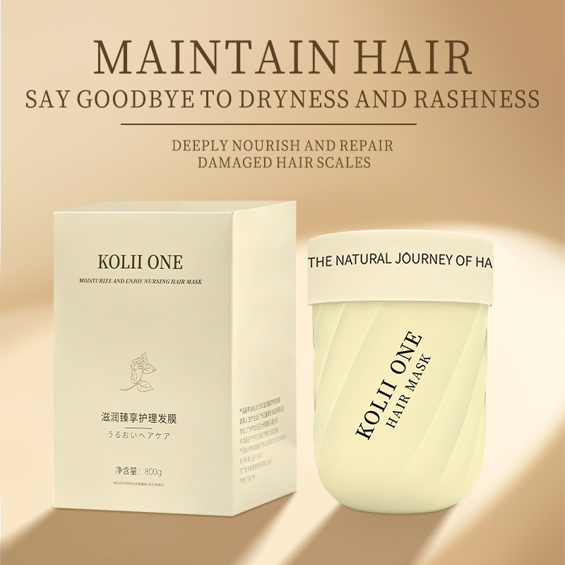 KOLIIONE Personal label for hair therapy Collagen hair mask Professional repair of damaged hair salon Supplementing protein