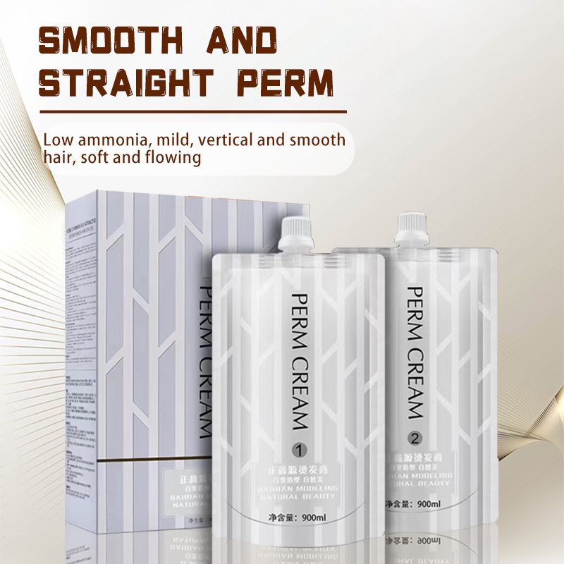 Factory wholesale professional salon Keratin perm cream Hair relaxant Permanent straight hair cream