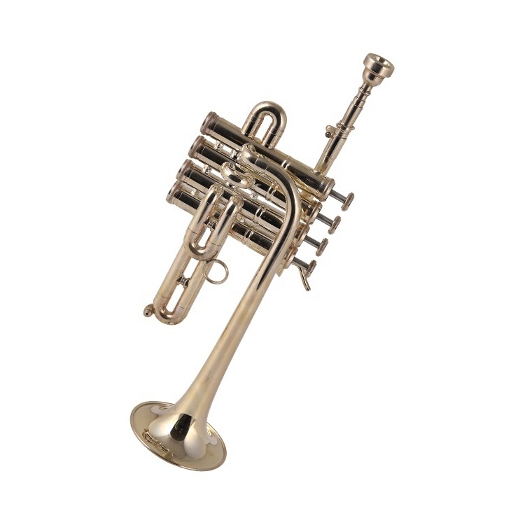 Bb/A Silver Plated Piccolo Trumpet With Free Case+Mouthpiece offered by Professional Wholesale Suppliers