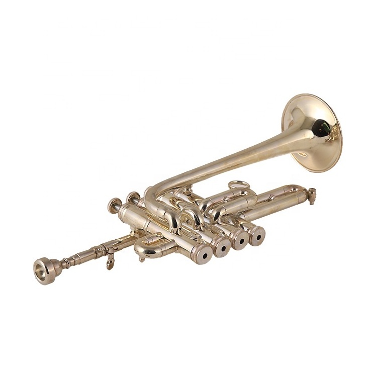 Bb/A Silver Plated Piccolo Trumpet With Free Case+Mouthpiece offered by Professional Wholesale Suppliers