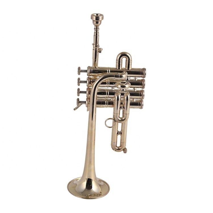 Bb/A Silver Plated Piccolo Trumpet With Free Case+Mouthpiece offered by Professional Wholesale Suppliers