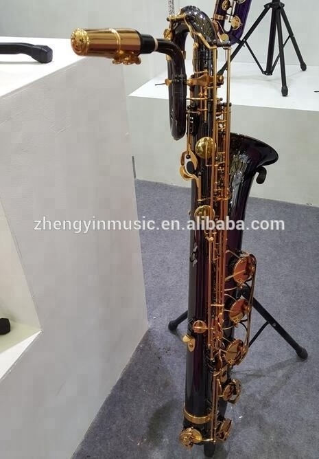 Hot selling baritone Saxophone Gold Lacquer Baritone Saxophone  Eb Yellow Brass Body