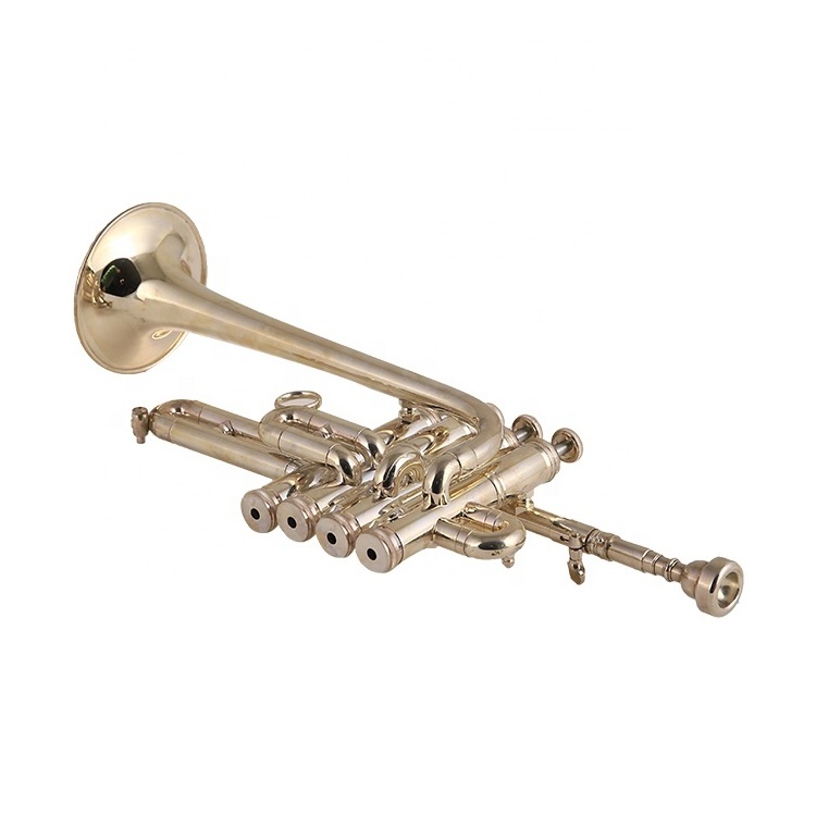 Bb/A Silver Plated Piccolo Trumpet With Free Case+Mouthpiece offered by Professional Wholesale Suppliers