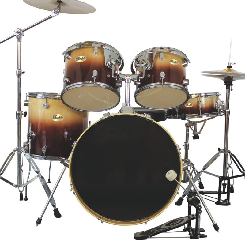 2021 High Quality Hot Selling 5 Piece Drum Set Kit With Cymbals Drum Sticks,Throne,Snare Stand