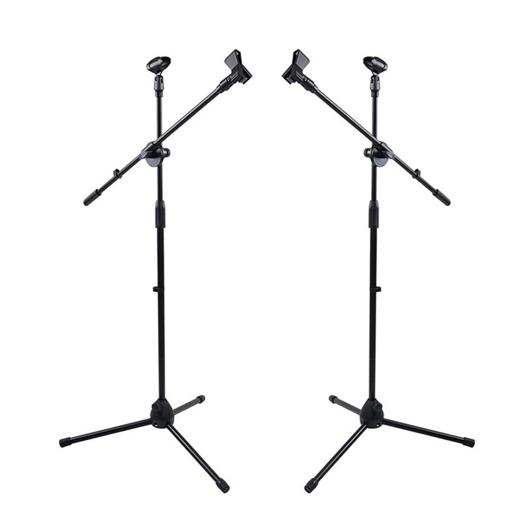 Adjustable height Black Microphone accessories microphone stand floor tripod microphone stand Cheap factory