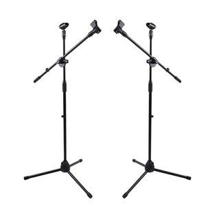 Adjustable height Black Microphone accessories microphone stand floor tripod microphone stand Cheap factory