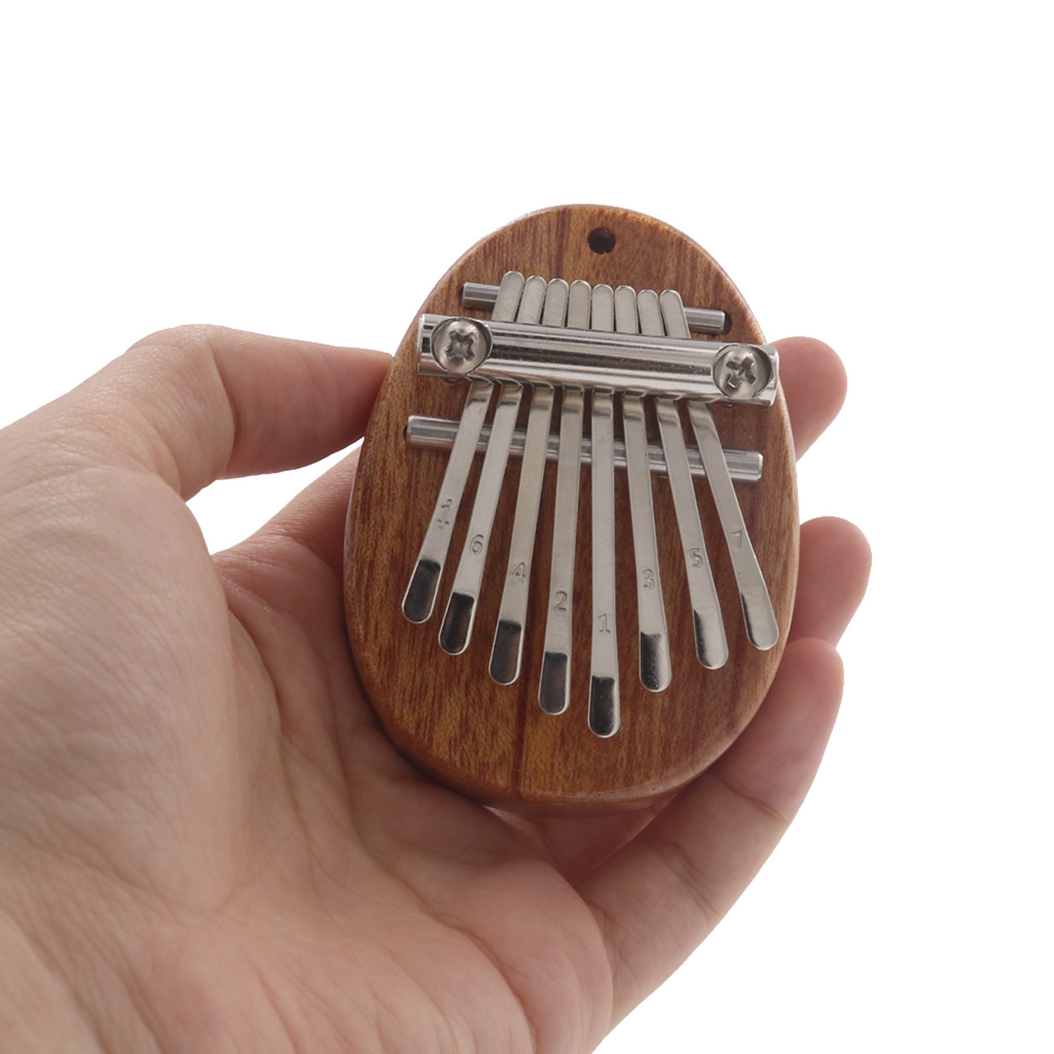 Mini Kalimba Thumb Piano Solid Wood 8 Keys Finger Piano Portable Marimba Musical Thumb Piano Calimba