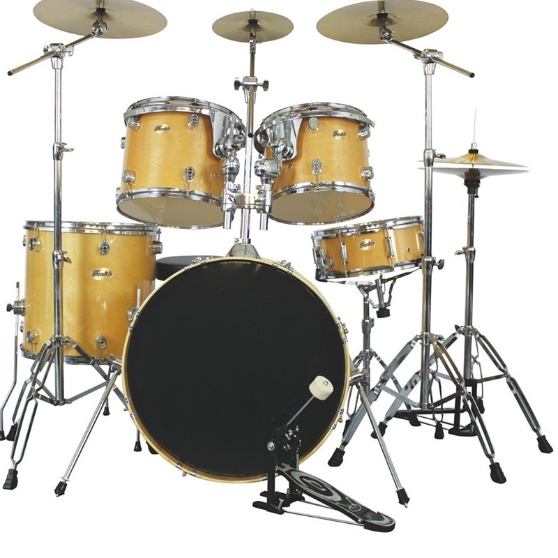 Hot Sale Best Quality Acoustic Rock 5 Pieces Drum Set For Hot Sale Professional Design Oem Logo