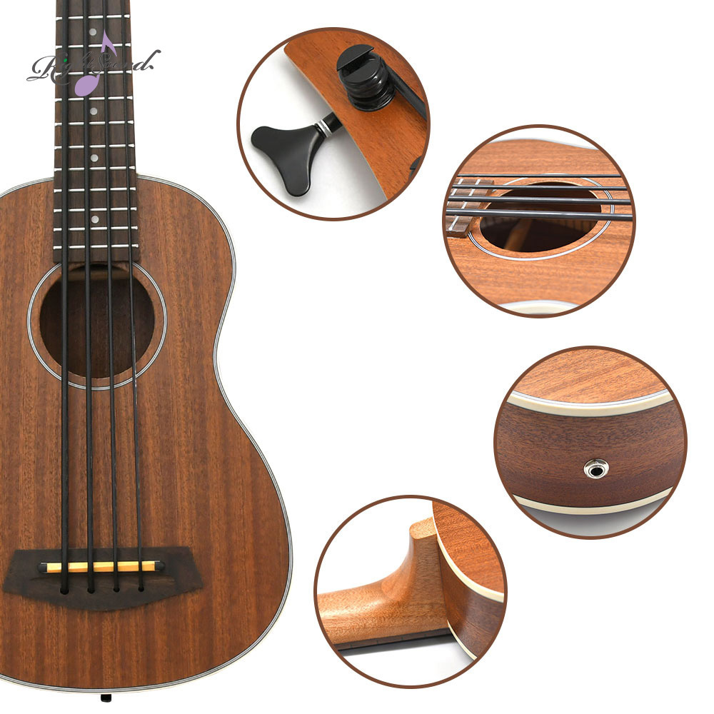 OEM/ODM UBass Acoustic-Electric Bass Guitar Electric 30inch All Solid Wood Ukulele Bass