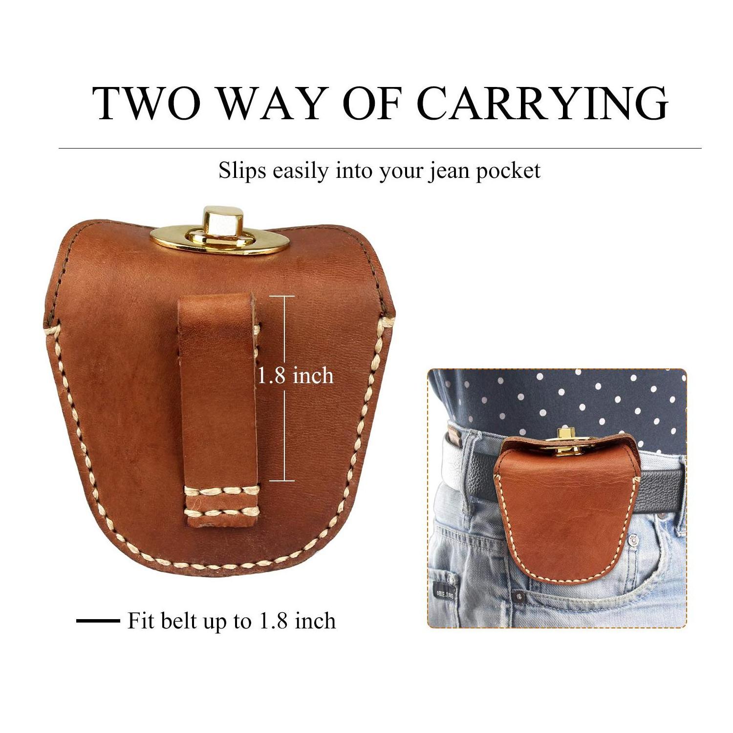 Wholesale Customized outdoors Brown Leather Hunting cartridge belt