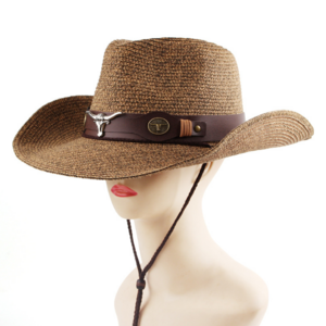 wholesale Mixed color straw hat outdoor sun visor hat western straw cowboy hat