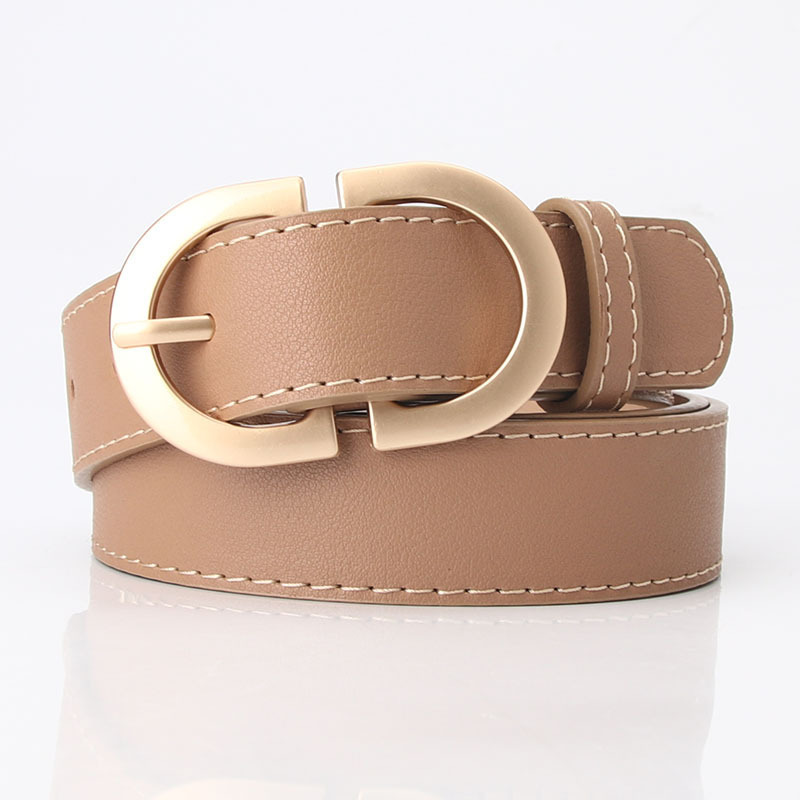 women belt Ladies belt simple jeans casual metal buckle manufacturer luxury belt for women