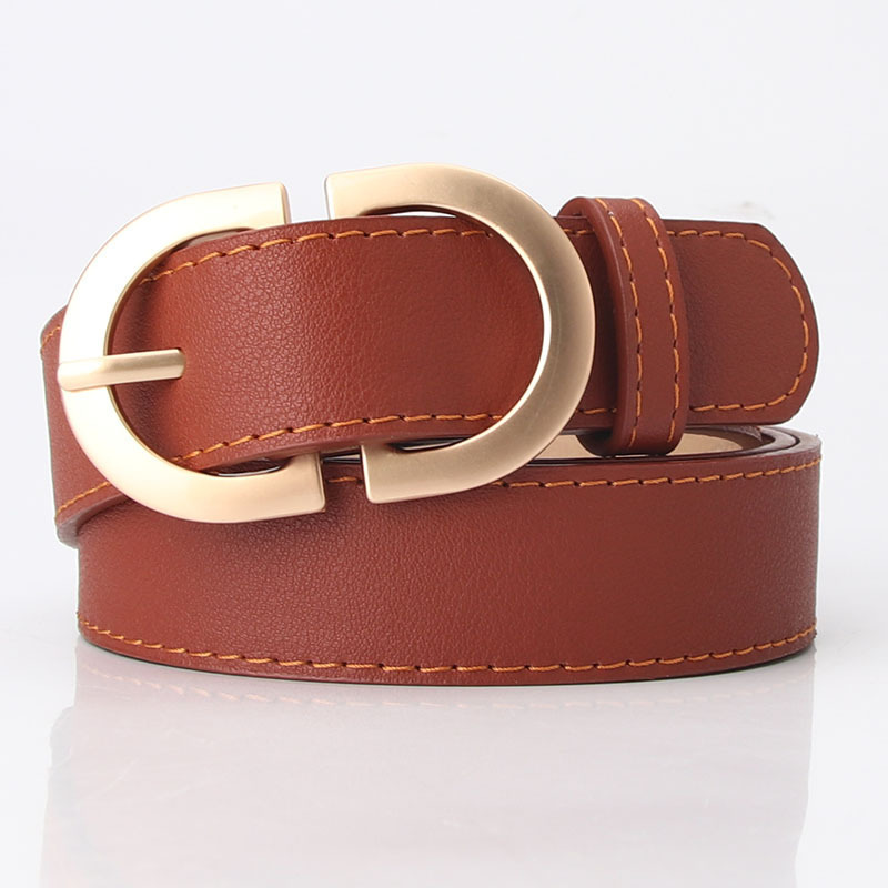 women belt Ladies belt simple jeans casual metal buckle manufacturer luxury belt for women