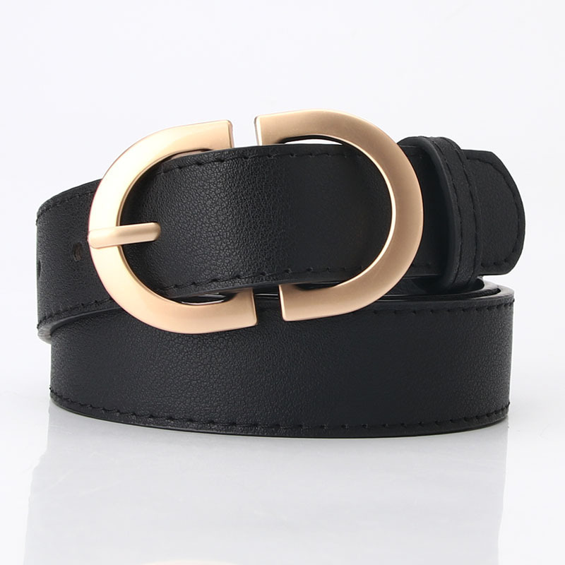 women belt Ladies belt simple jeans casual metal buckle manufacturer luxury belt for women