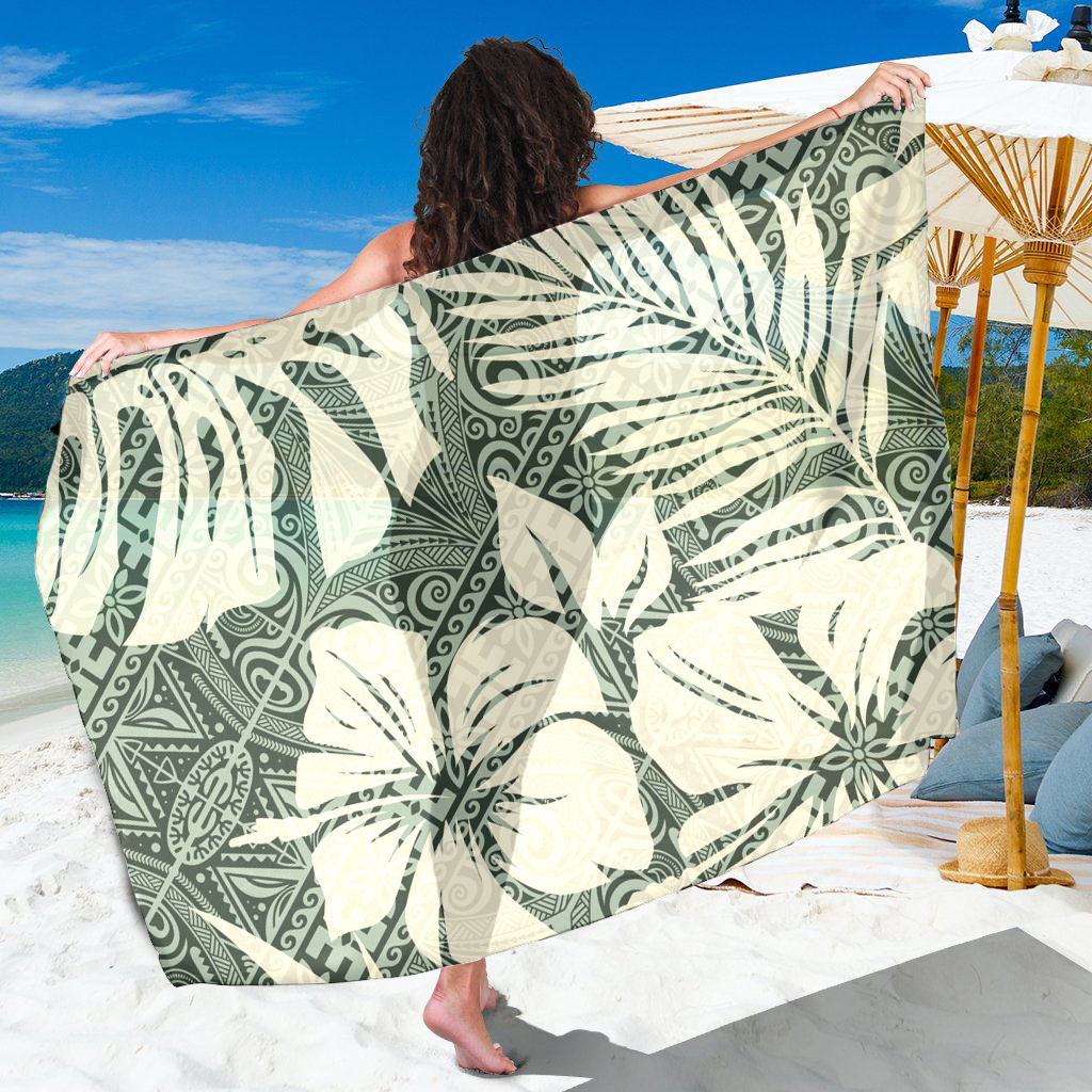 Polynesian Sarong Tribal Clothing Brown Tongan Samoan Print Custom Asia & Pacific Islands Clothing Cover Up Swimwear Beach