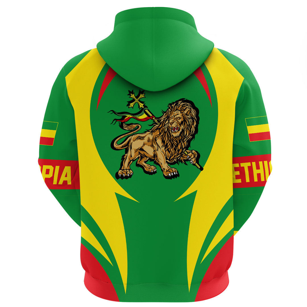 Ethiopia Action Flag fashion design dream color pullover hoodie Comfortable skin-friendly sweater for Women and Men Winter Warm